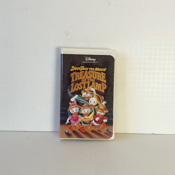 Walt Disney's Ducktales The Movie: Treasure of the Lost Lamp (VHS, 1991) Vintage Clamshell zeldzame OOP