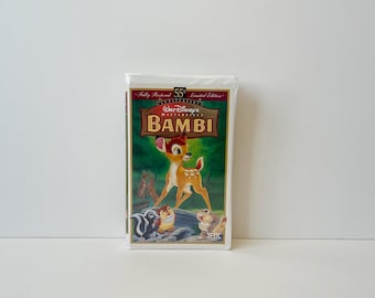 Walt Disney’s Bambi (VHS, 1997) 55th Anniversary Fully Restored Masterpiece Edition Clamshell w/ Original Inserts