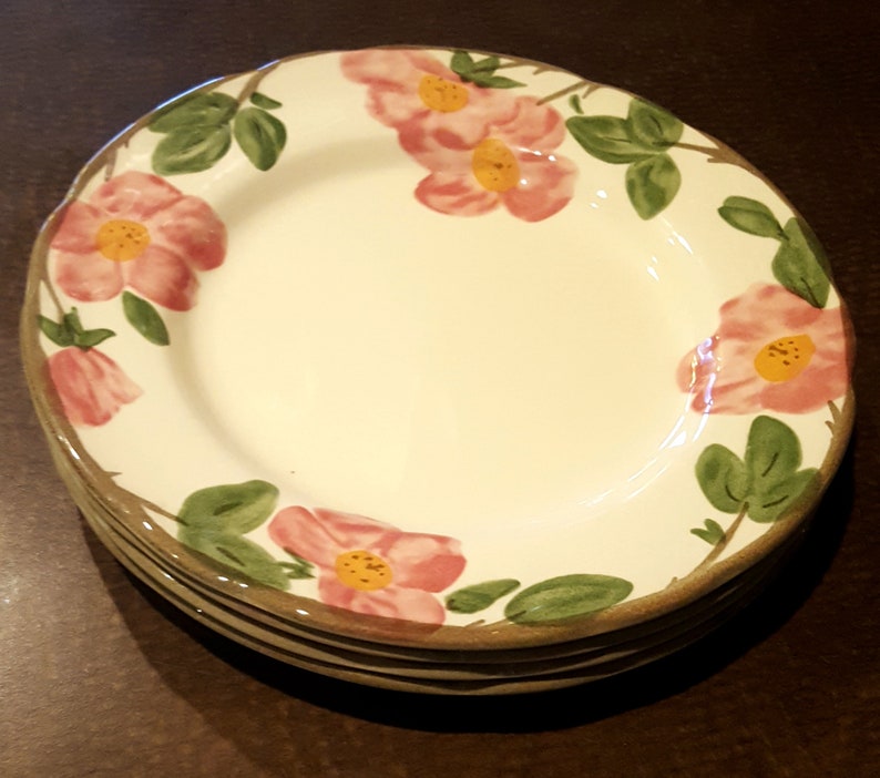USA dinnerware set all have same Makers Mark vintage dishes plate place setting Franciscan Desert Rose 4 Dinner Plates Dishes ware