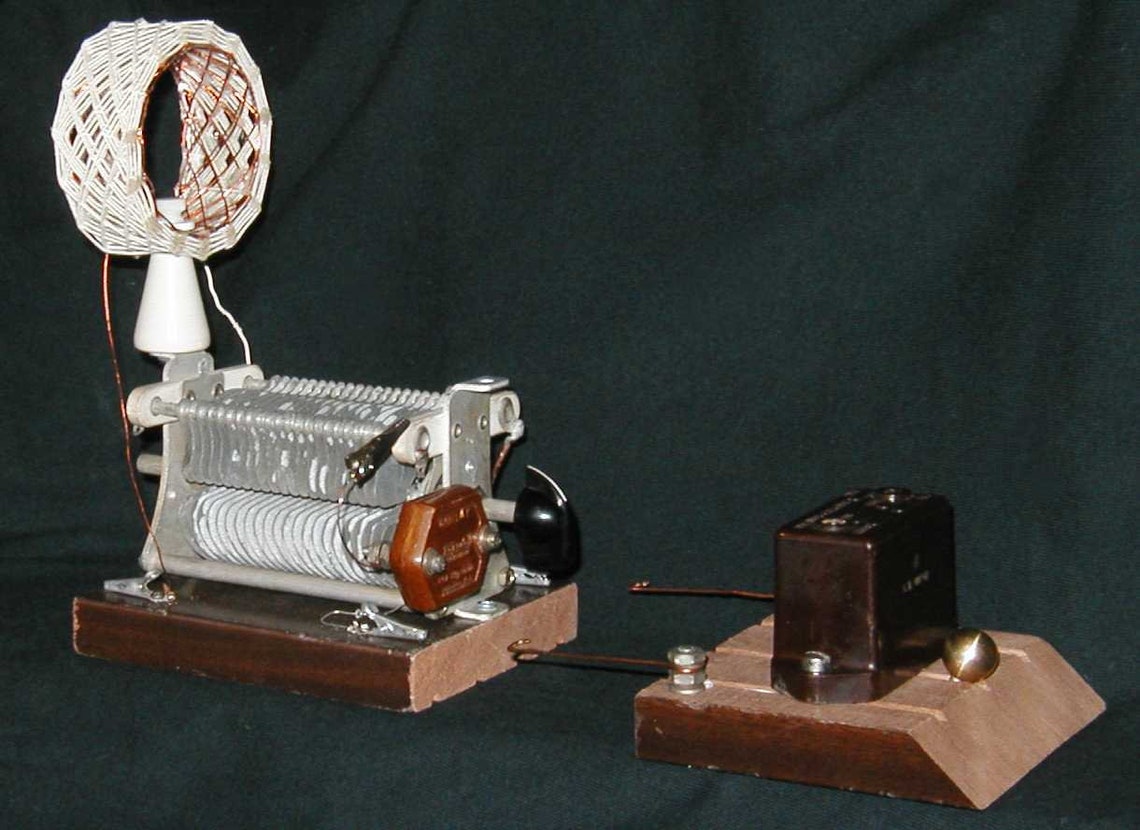 Crystal Radios Cat Whisker Detectors custom builds of Early Etsy