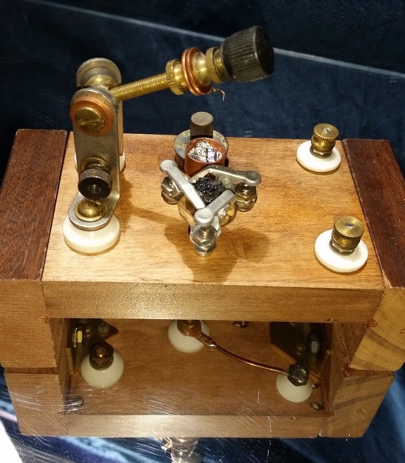 Crystal Radios Cat Whisker Detectors custom builds of Early Etsy