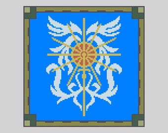 Flag of Adoulin - Final Fantasy XI Cross Stitch Pattern