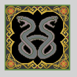 Flag of Aht Urhgan - Final Fantasy XI Cross Stitch Pattern