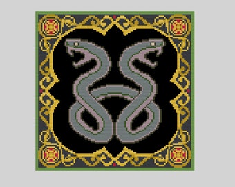 Flag of Aht Urhgan - Final Fantasy XI Cross Stitch Pattern