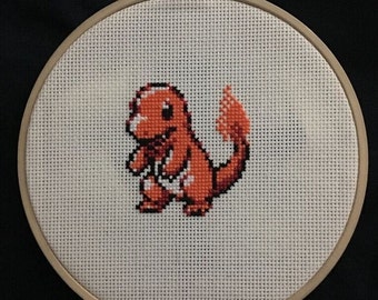 Charmander Cross Stitch Pattern Generation 2