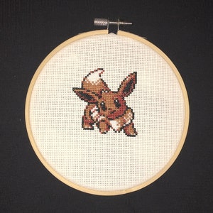 Eevee Cross Stitch Pattern Generation 2 Sprite
