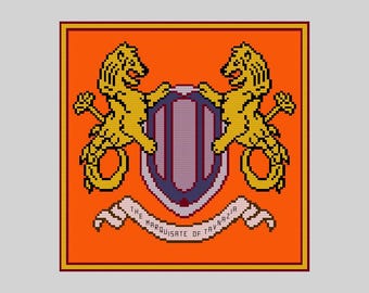 Flag of Tavnazia - Final Fantasy XI Cross Stitch Pattern