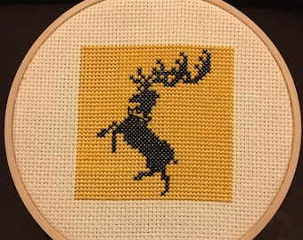Game of Thrones: House Baratheon Sigil Cross Stitch Pattern