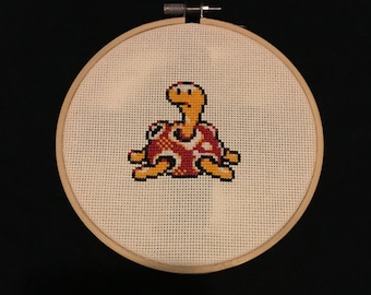 Shuckle Cross Stitch Pattern - Generation 2 Sprite