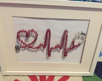 Framed beating heart
