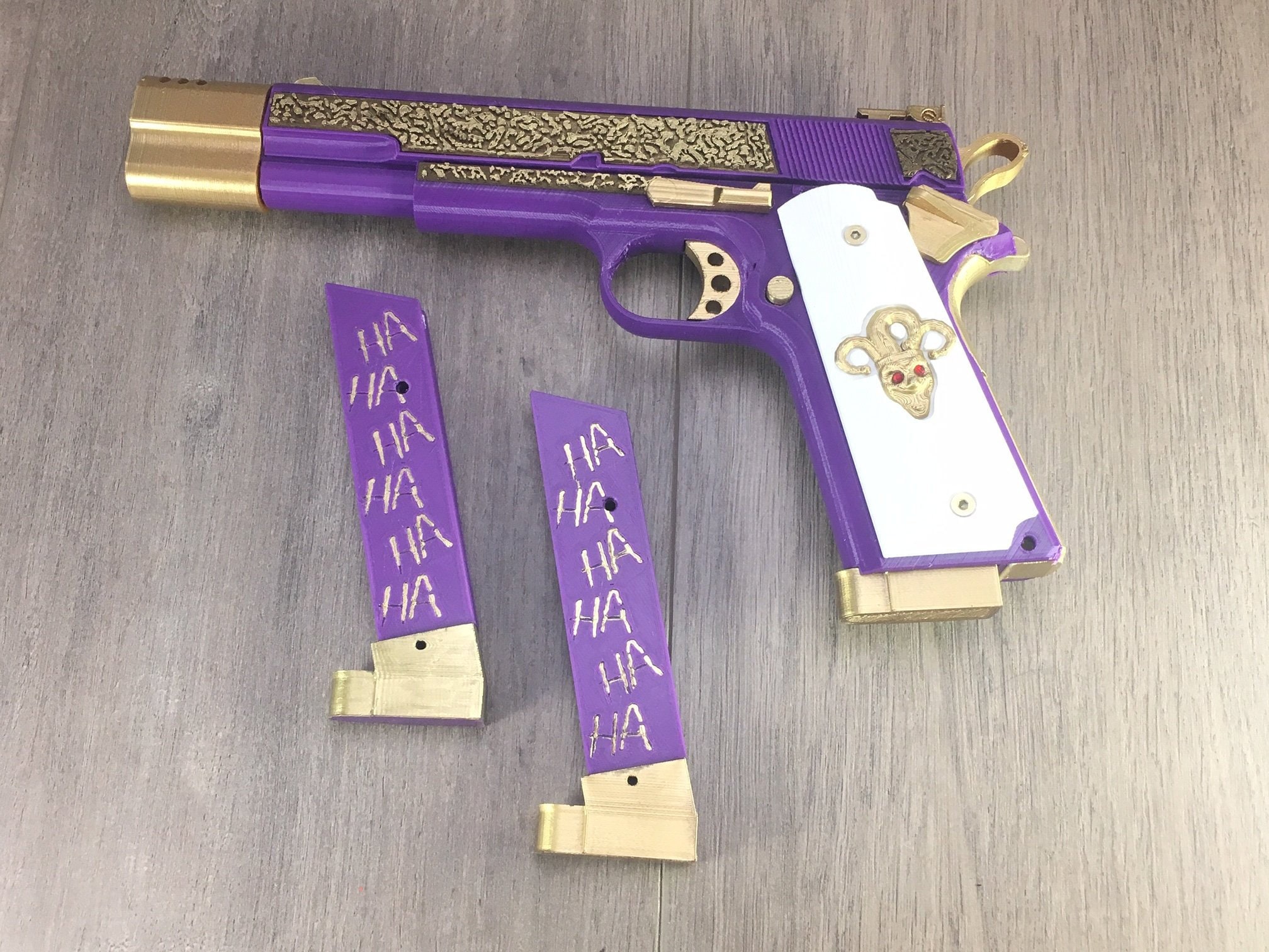 Joker Gun Replica Joker Cosplay Suicide Squad Weapon 3D Etsy