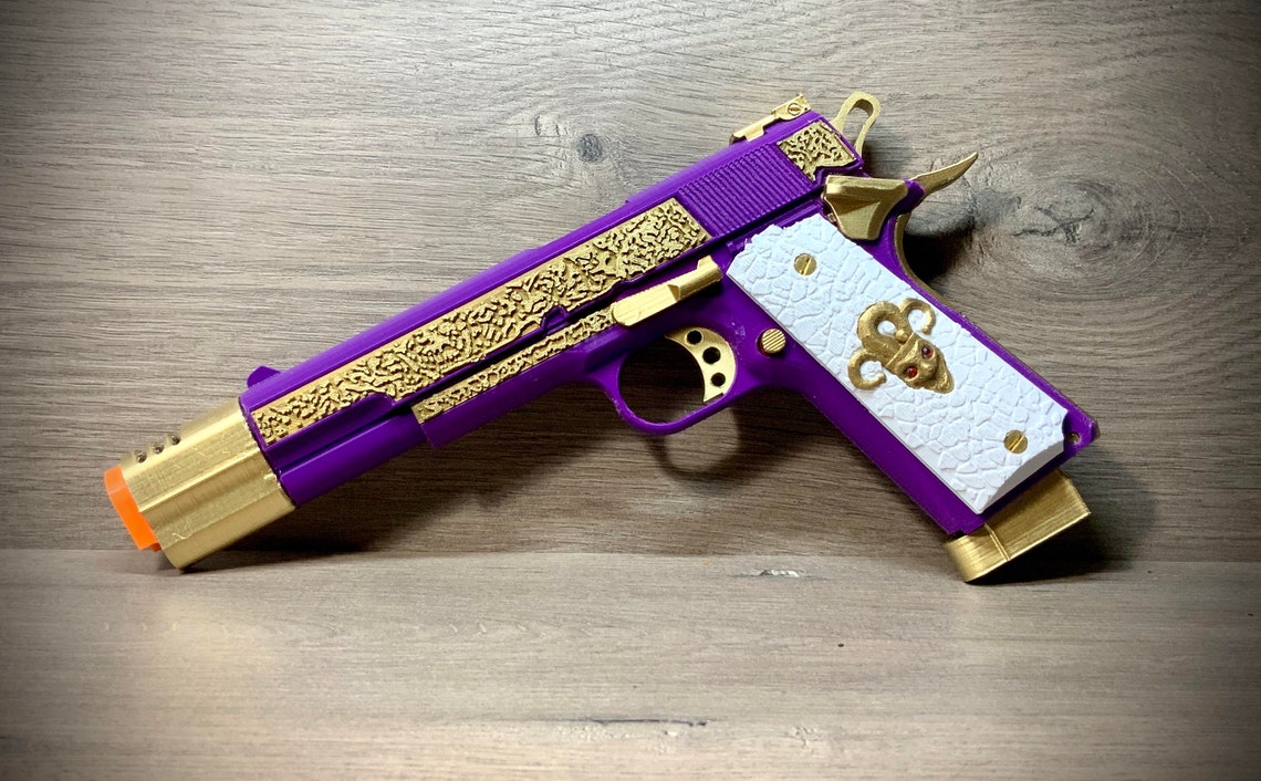 Joker Gun Replica Joker Cosplay Suicide Squad Weapon 3D Etsy