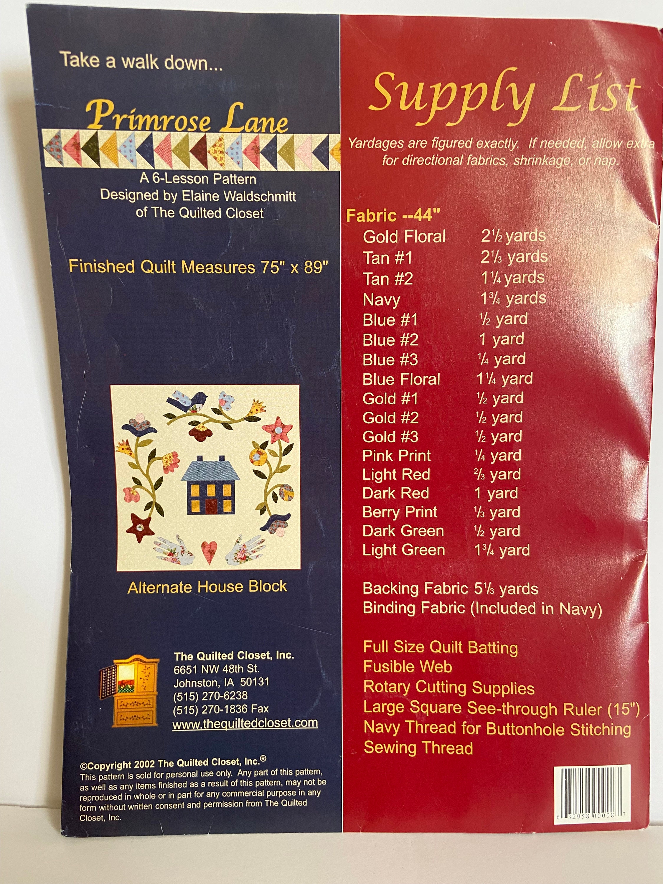 Primrose Lane Quilt Kit Designed by Elaine Waldschmitt Etsy