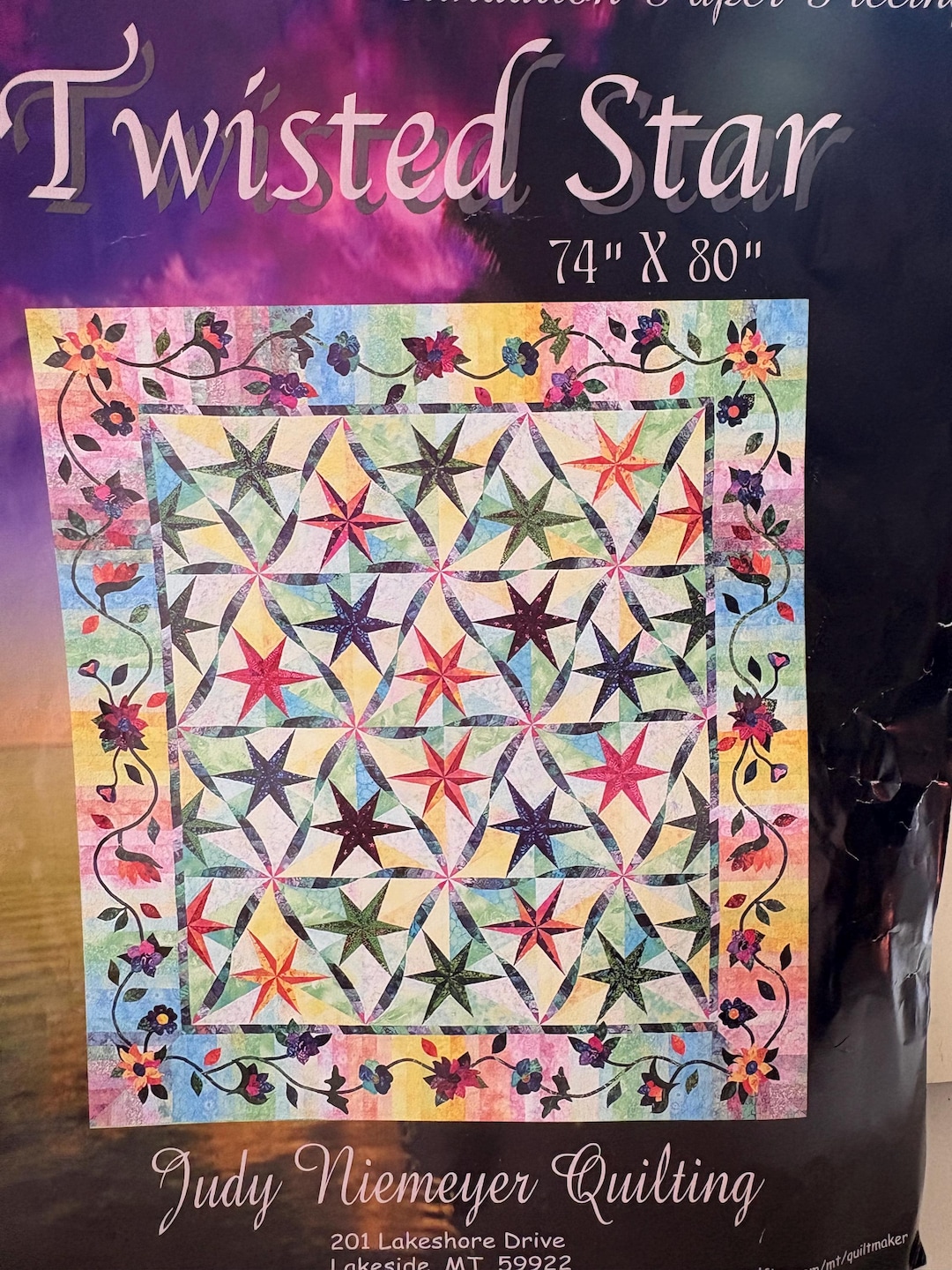 Twisted Star Quilt Pattern: Judy Niemeyer Foundation Paper Piecing (74 ...