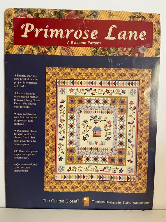 Primrose Lane Quilt Kit Designed by Elaine Waldschmitt Etsy