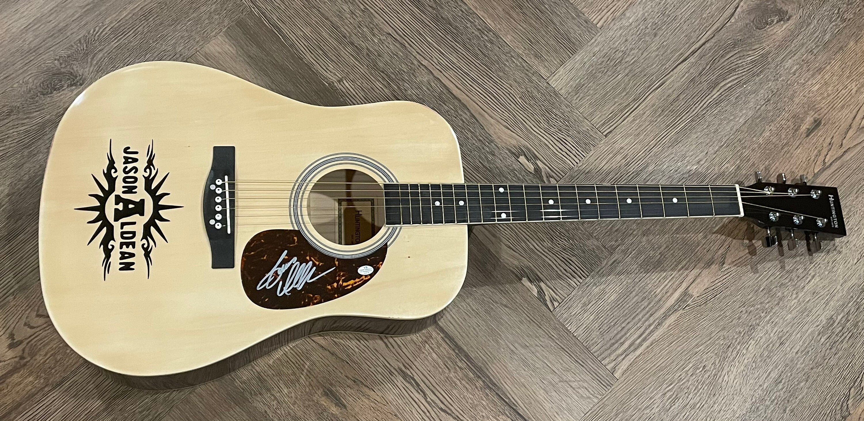 Jason Aldean autographed signed brand new acoustic guitar with Etsy