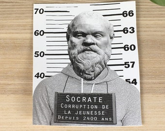 Socrates vinyl sticker (approx. 3,5"x4")