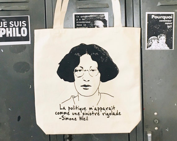 Simone Weil Tote bag