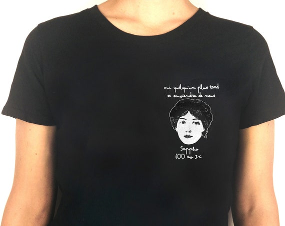 Sappho the Greek poetess t-shirt (printed on organic cotton)