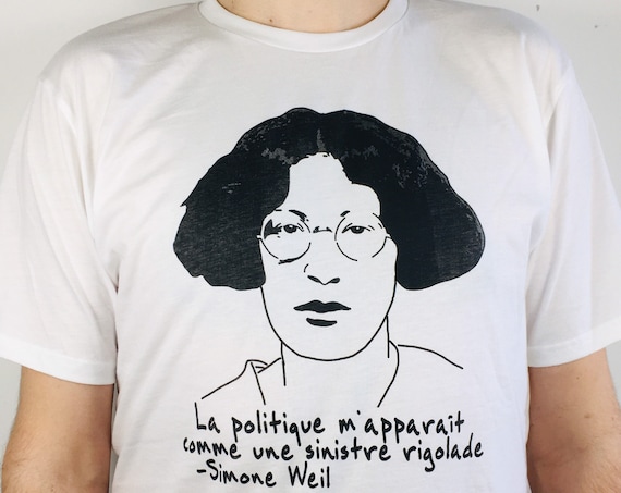 T-shirt of Simone Weil (printed on organic cotton)