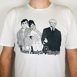 T-shirt de Wittgenstein, Russell et Cardi B imprimé sur coton bio