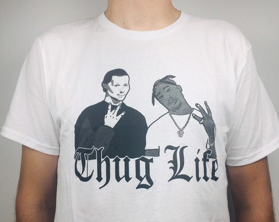 Tupac and Machiavelli T-shirt: Thug life (organic cotton)