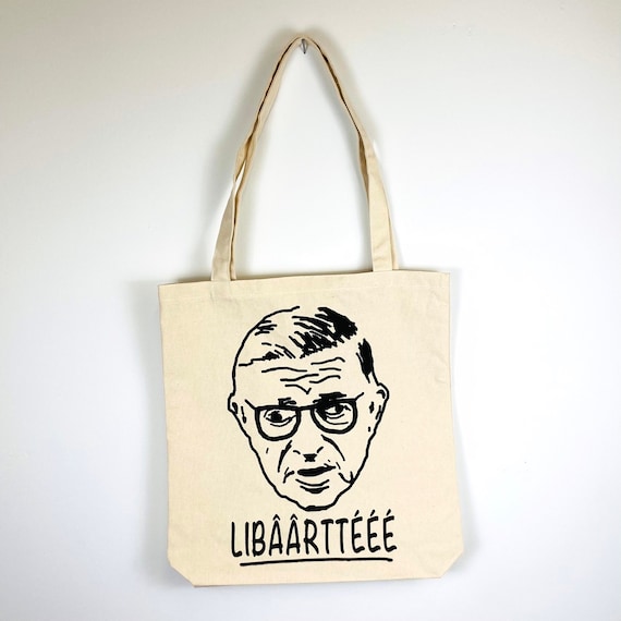 Jean-Paul Sartre Tote bag