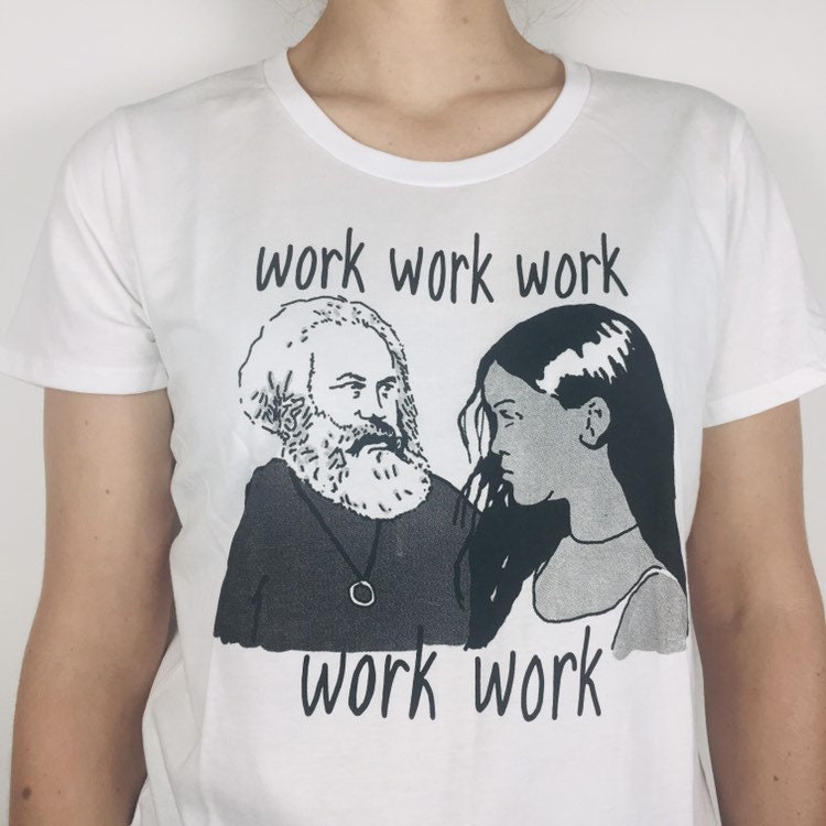 Funny Meme TShirt, Karl Marx Work Sucks I Know Socialism Com - Inspire  Uplift