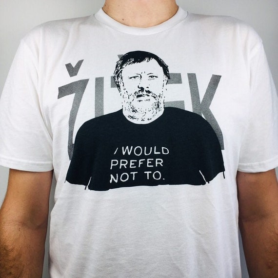 Slavoj Žižek T-shirt printed on organic cotton