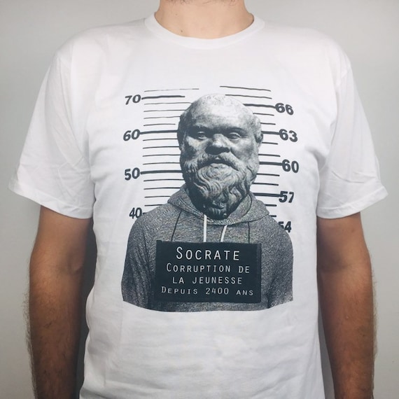 T-shirt: Socrates mug shot