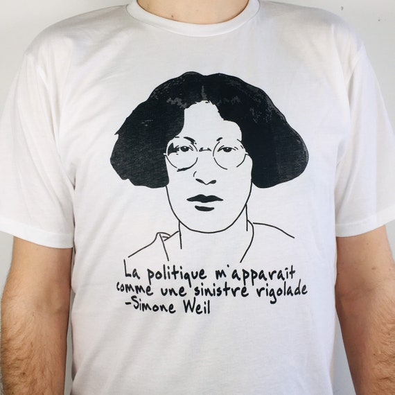 T-shirt of Simone Weil (printed on organic cotton)