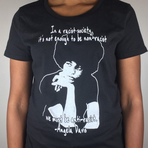 Angela Davis antiracist Tshirt (printed on organic cotton tee)