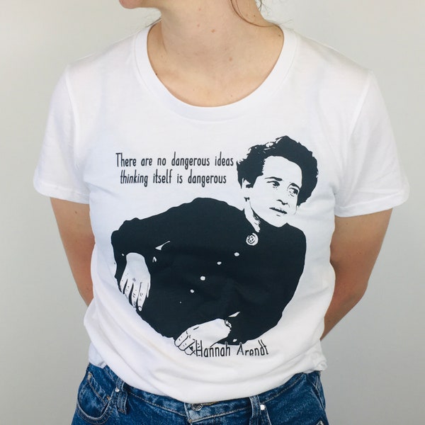 T-shirt de Hannah Arendt imprimé sur coton biologique