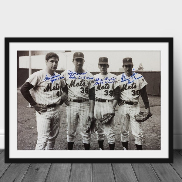 1969 MIRACLE METS print - New York Mets, Vintage Baseball Poster. Retro Baseball Poster, Classic Baseball Art, Shea Stadium