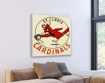  St Louis Cardinals Baseball Poster Sports Canvas Wall Art  Pattern Print Artwork Decor Bedroom Decor Painting Boy Gift  (Framed,20x30x2pcs+20x45x2pcs+20x60cmx1pcs): Posters & Prints