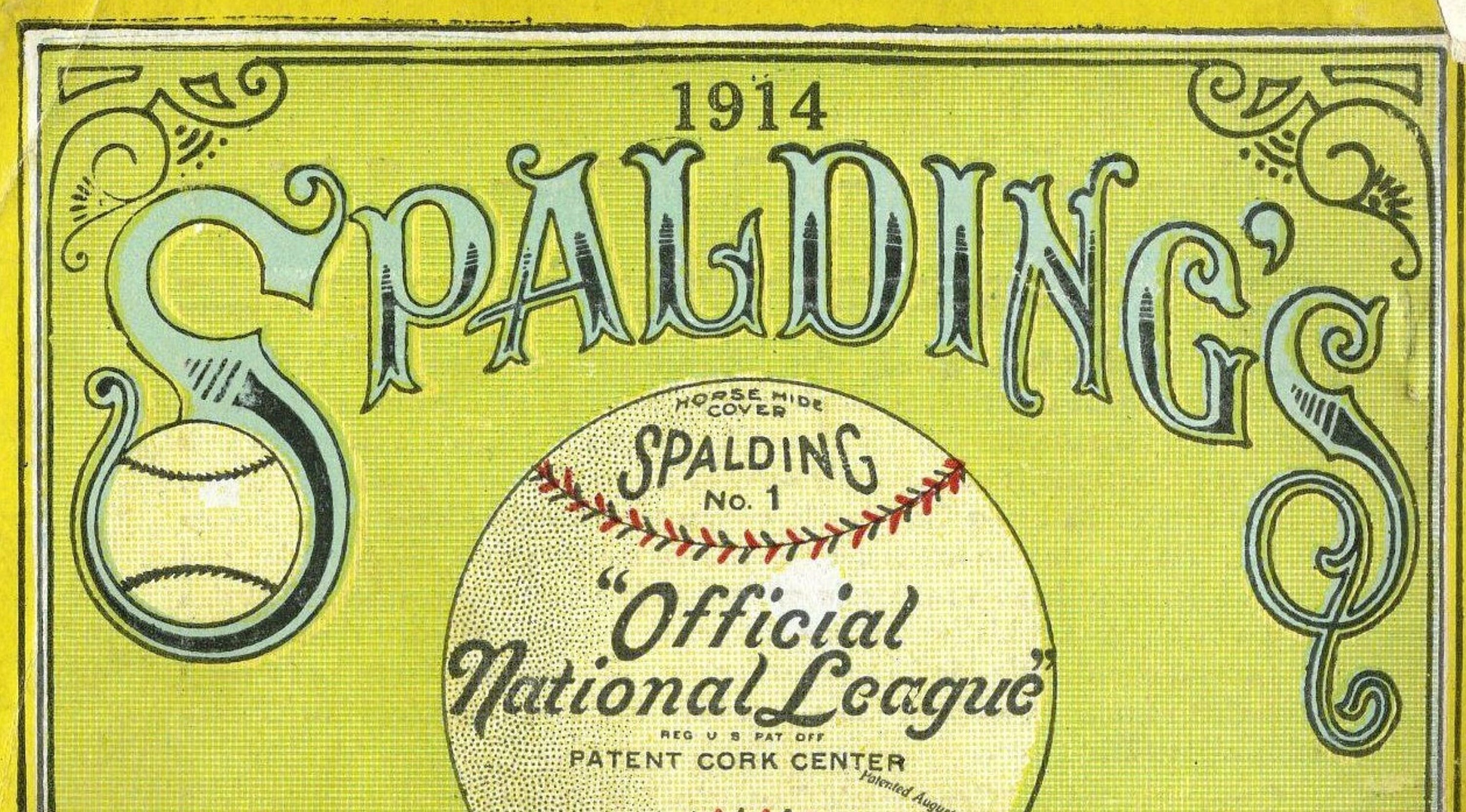 1914 SPALDING BASEBALL Print Vintage Baseball Poster Retro Etsy