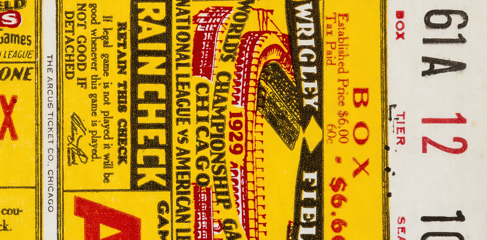 1929 chicago cubs game ticket print world series ticket etsy