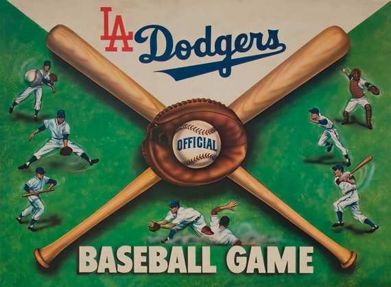 1978 LOS ANGELES DODGERS Print Vintage Baseball Poster 