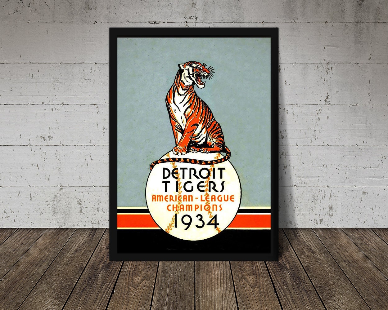 Detroit Tigers All-Time Greats (13 Legends) Premium Poster Print