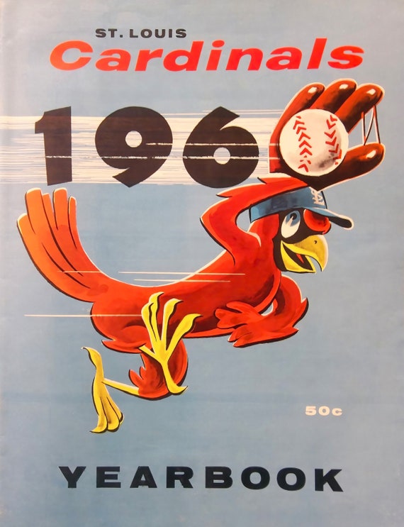 1958 ST. LOUIS CARDINALS Print Vintage Baseball Poster 