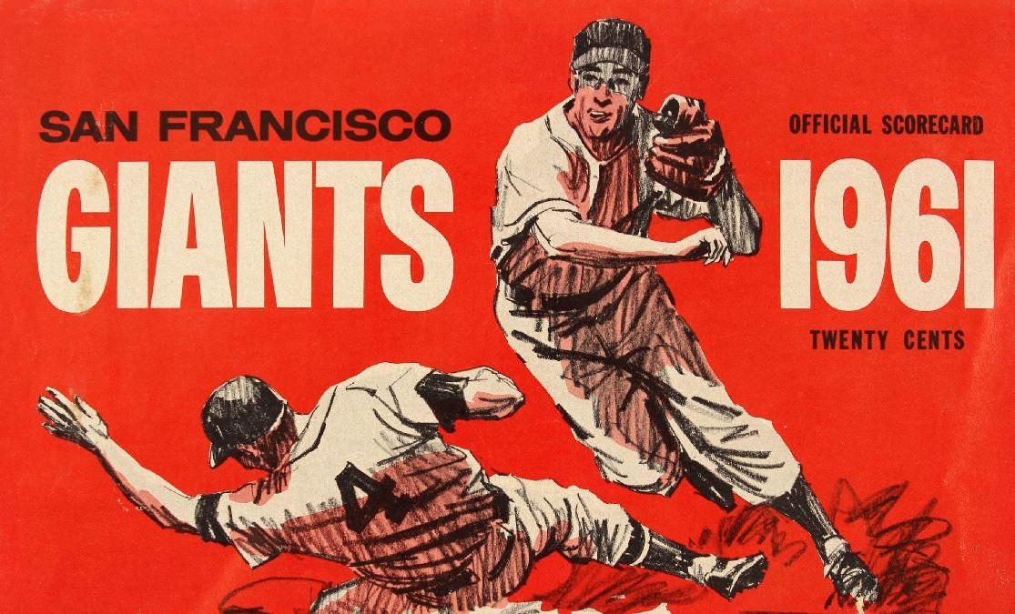 San Francisco Giants Vintage Baseball Poster (12x18) Vintage Sports Decor Unframed Wall Art Print Poster Home Decor Premium Baseball Bedroom Decor