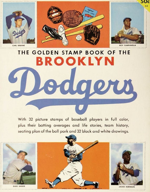 1955 BROOKLYN DODGERS Program - The Dinger Studios