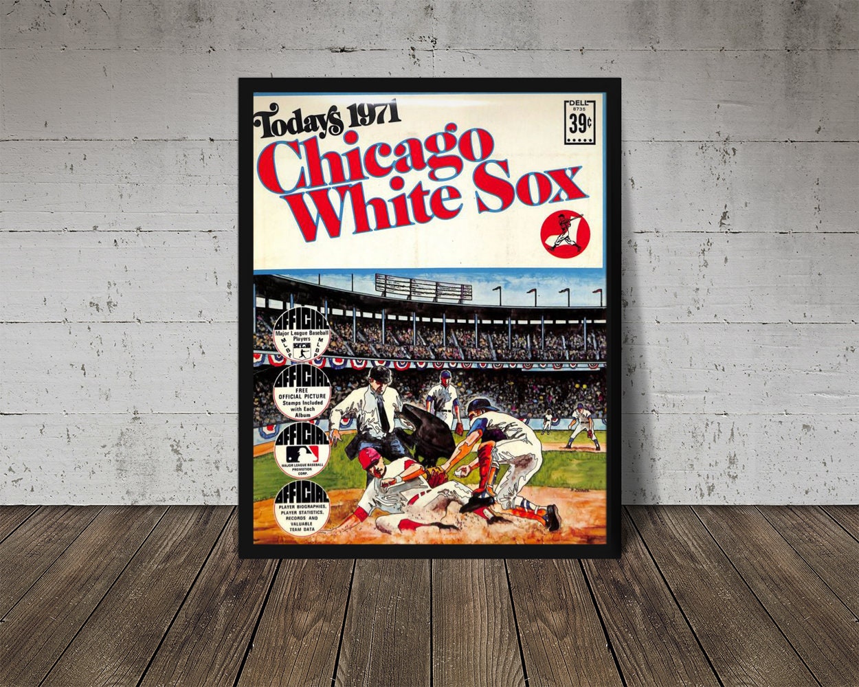 1971 CHICAGO WHITE SOX Print Vintage Baseball Poster Retro 