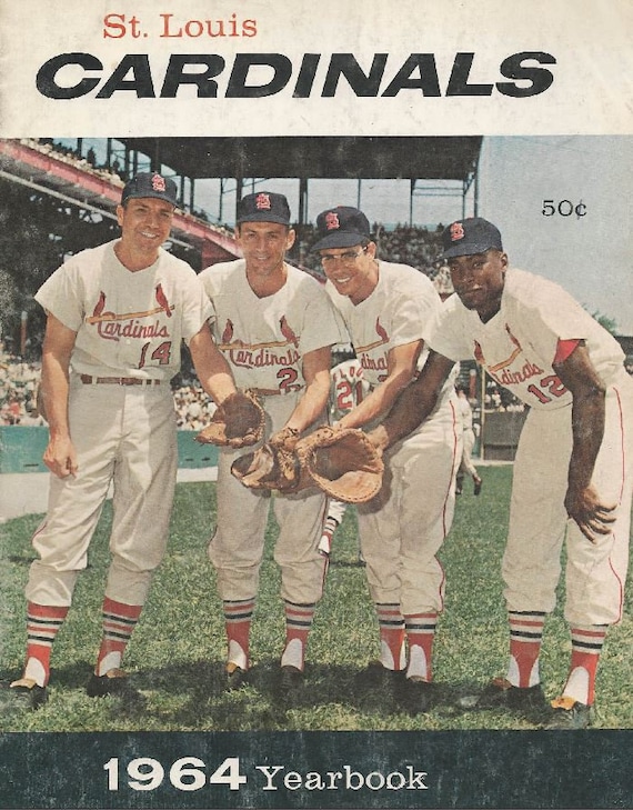 1964 ST. LOUIS CARDINALS Print Vintage Baseball Poster 