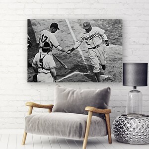 JACKIE ROBINSON Print Vintage Baseball Postervintage Baseball Poster ...
