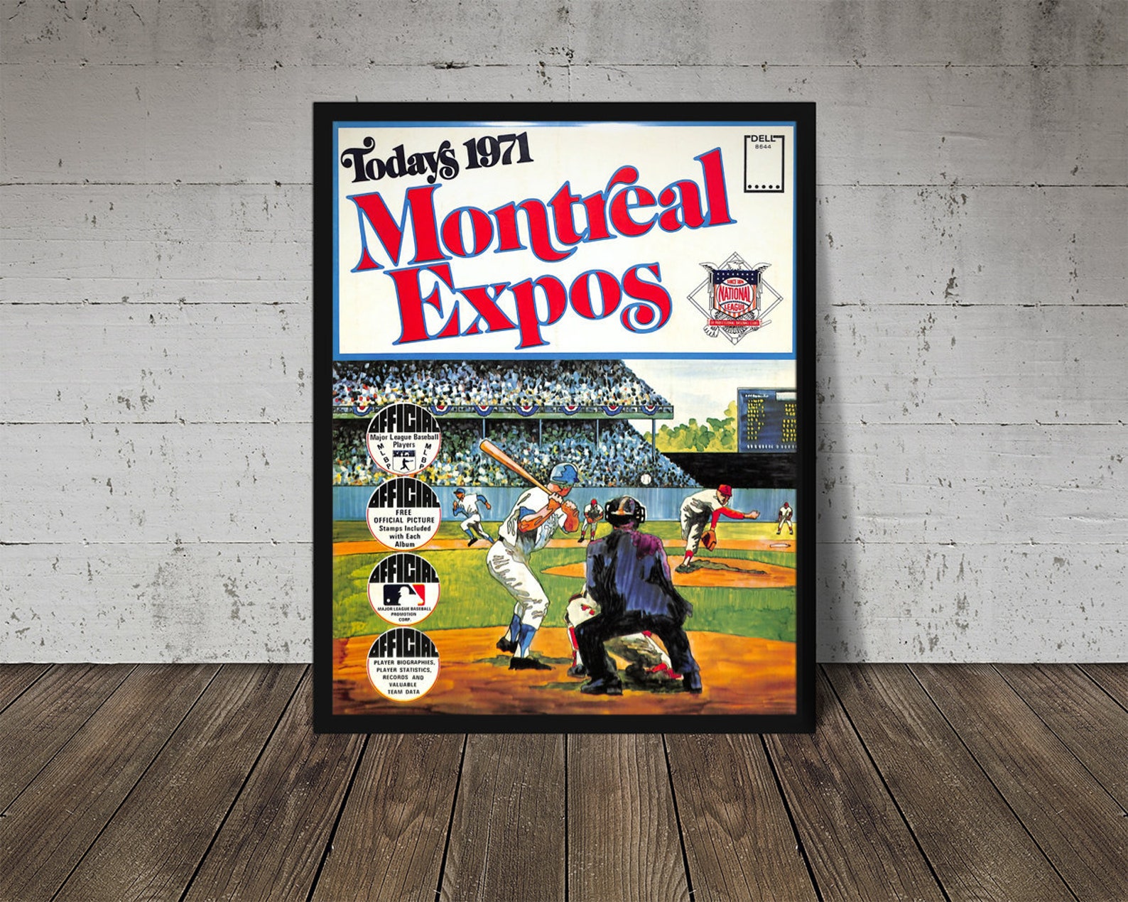 1971 MONTREAL EXPOS Print Vintage Baseball Poster Retro Etsy