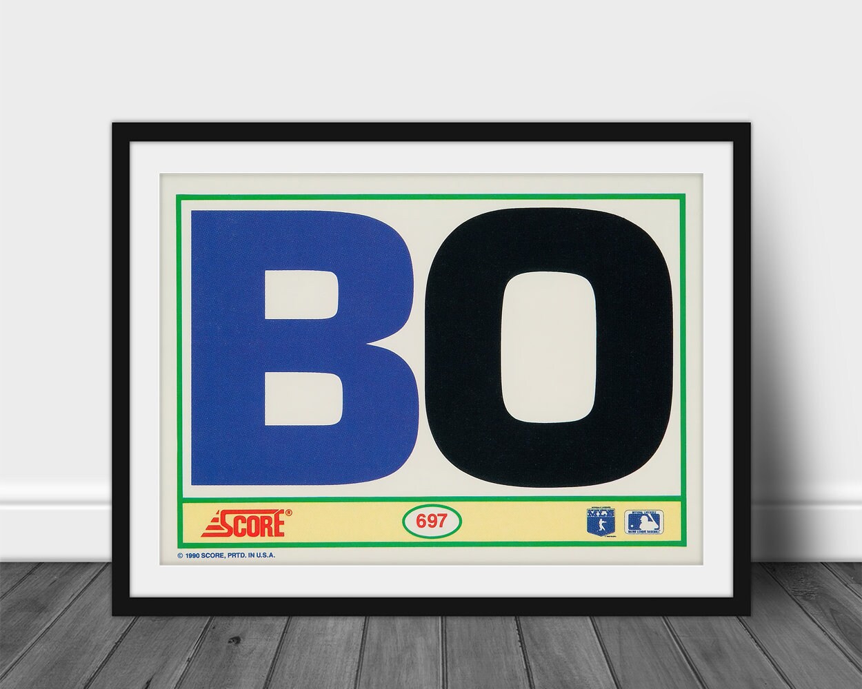 1990 BO JACKSON Score 697 Baseball Card Print Kansas City - Etsy
