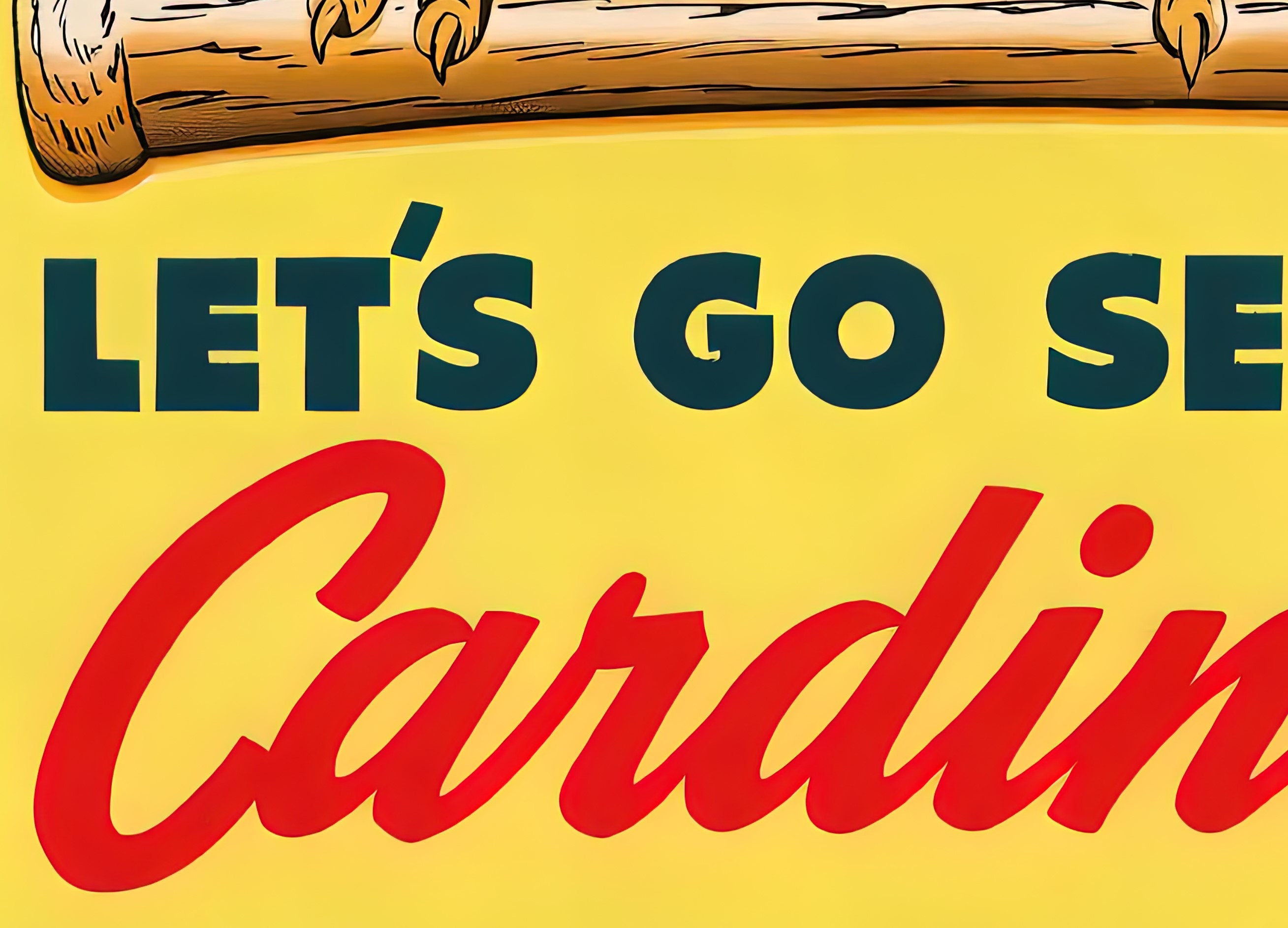 1950's ST. LOUIS CARDINALS Print Vintage Baseball -   St louis  cardinals baseball, Baseball posters, St louis