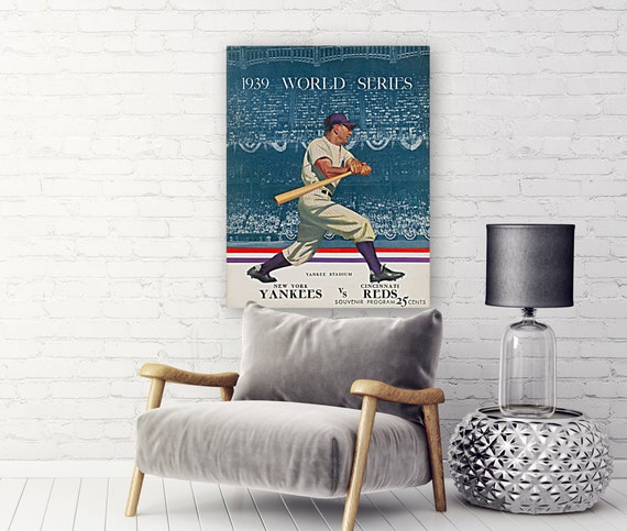 1939 NEW YORK YANKEES Print Vintage Baseball Poster Retro -  Finland