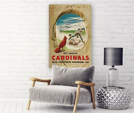 1949 ST. LOUIS CARDINALS Print Vintage Baseball Poster -   Baseball  posters, St louis cardinals baseball, Stl cardinals baseball